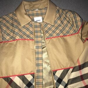 Boys’ Burberry Check Zip Jacket